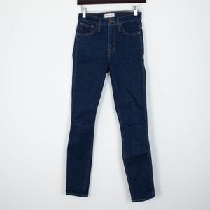 Madewell 10" High Rise Skinny Dark Wash Denim Jeans Womens Size‎ 24